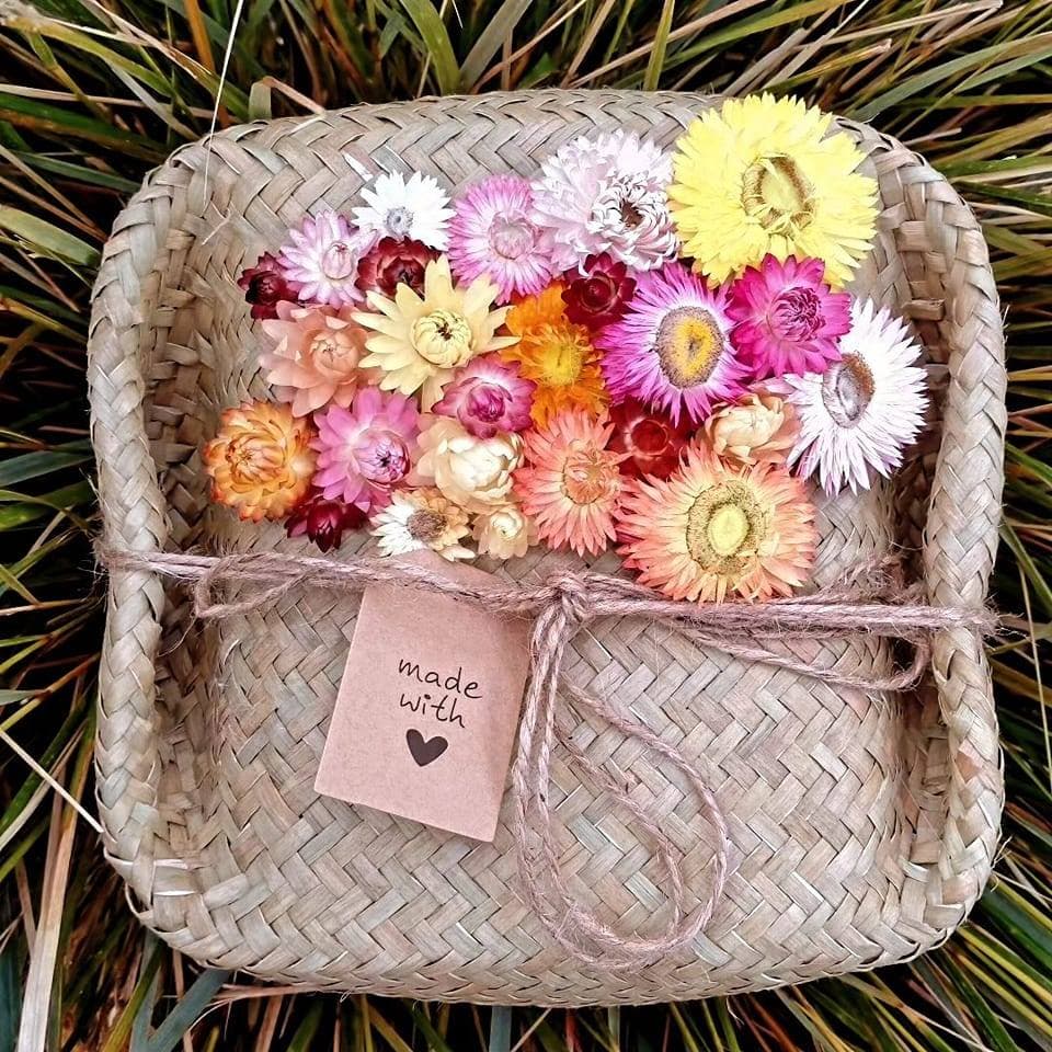 Handcrafted flax cocoon